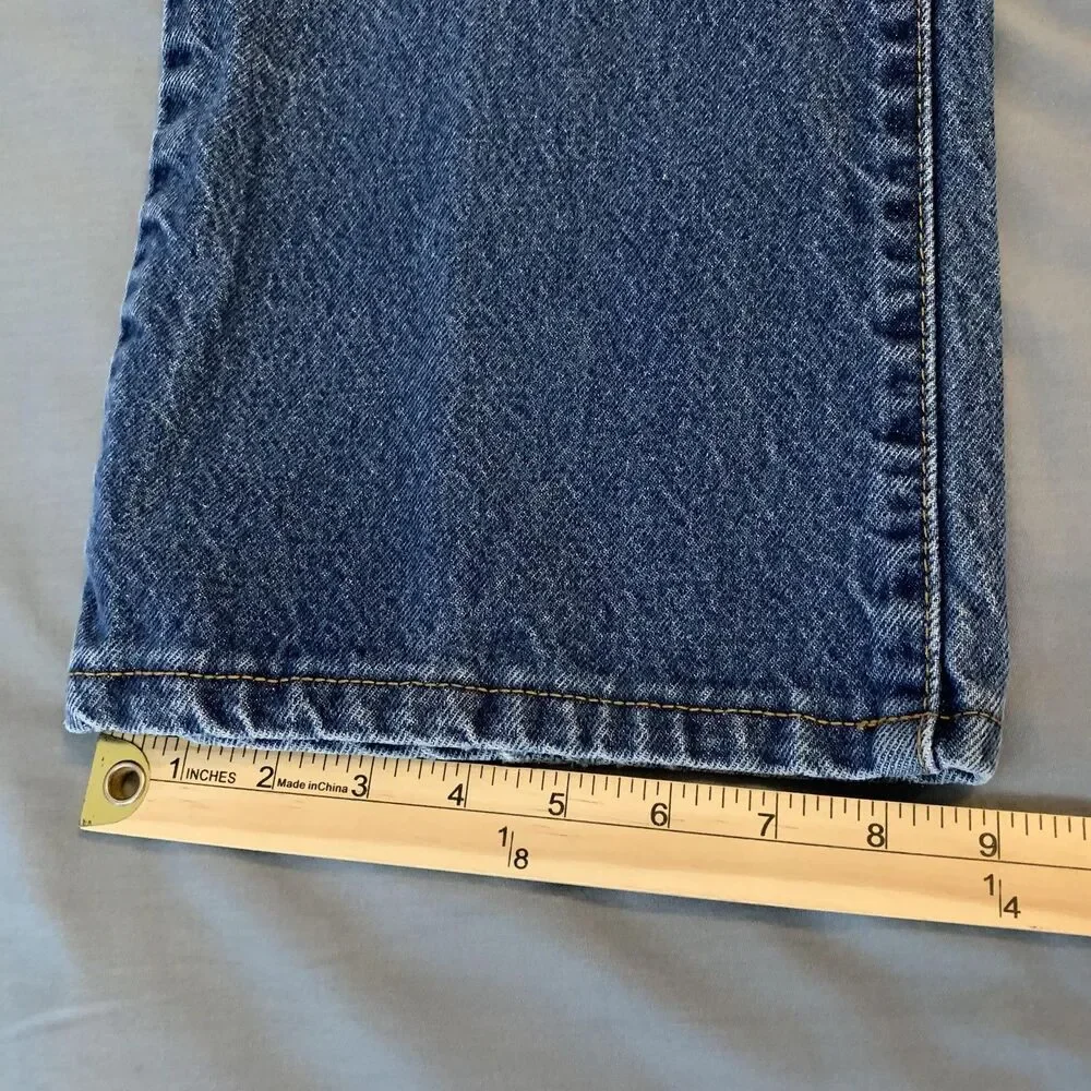 Levis 517 Jeans Mens 38x31 Blue Medium Wash Bootcut High Rise Denim Pants Casual